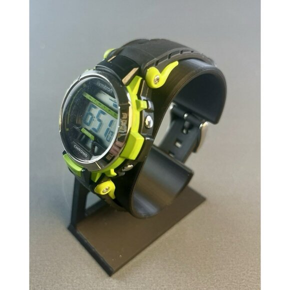 Armitron All Sport Watch Green Black Backlight Alarm Chrono New Battery Digital - Picture 2 of 5